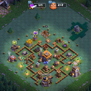|| [WALL MAX] RARE ALL DEFENCE LEVEL 1 || 4000 GEMS || EPIC[EB-23!RS-20!SB-14] || BEST ACCOUNT FOR FARMING WAR - Image 8