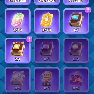 GEMS 3175 [] MAX 79 [] ARENA 24 [] 6 ELITES [] 7 EVO [] 13500 TROPHIES [] XP56 [] KT15 [] 6 SKINS [] 89 EMOTES [] INSTAN - Image 8