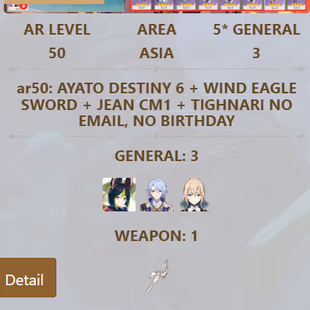 R289-ASIA-AR50-Tighnari-Kamisato-Jeans-Weapon: 1 - Image 3