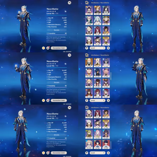 All Platform - EU - AR59 - 66 Charcter 19 5'Star - 7 Weapons 5'Star - Arlecchino + Kazuha - 2 BP Weapons - Code709 - Image 1