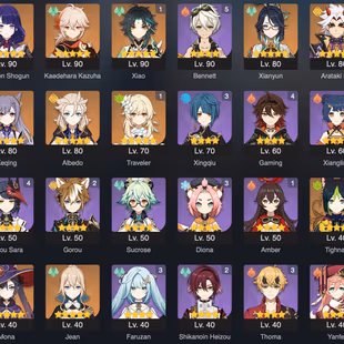 GENSHIN IMPACT  | 56 AR | 42 CHARACTERS | 10 LEGENDARY | 2 LEG.WEAPON | 1 CONSTELLATION | FULL ACCESS | 2 GIFTS - Image 2