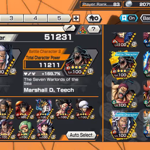 BR609-IOS+Android-Hyber 93+Roger v1 Skin Full Boost+7 Ex Max(Gear 5 +Kuzan+Snake+Kid Law+Yamato+Black)+Vip Medal+Sup 160 - Image 7