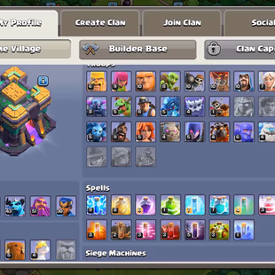 ❗[ PREMIUM TH-14 ]❗GIANT GUANTLET || HEROS: 55-68-43-51-30 || BLUE WALLS || NICE TROOPS || FAST DELIVERY  - Image 3