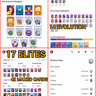 JD]🍓 UC- 1627  2 RAREST EMOTES 💯 13 RAREST KT SKINS  - 42 MAXED(12755 CUPS 58 XP KT-15 ARENA-24   INSTANT DELIVERY - Image 1