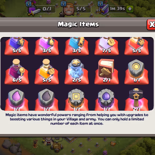 !!TH11 MAX-ENGINEER-[RARE] !! [ONE CANNON]!! HERO-50-50-30-20-[4X MAX]!! 2800-GEMS!! NC-YES!! 107-XP! SKINS!! 1141-MEDAL - Image 6