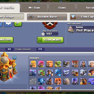 TH 16 || 3 HEROES MAX|| BK 83 AQ 95 GW 70 RC 45 MP 57 || WAR STARS 1675 || 8 EPIC EQUIPMENTS || 8 HERO SKINS - Image 3