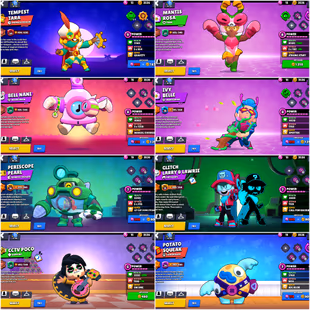 71 Brawler | 29k Trophy | Star Shelly Skin | Max Brawler 15 | Hayperchrad 6 | 88 Skin | Sapphire Medusa Emz+Hacker Brock - Image 6