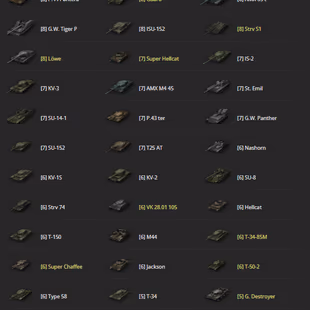 [EU] 5 TIER X | 23 PREMIUM TANK | TOTAL TANKS 65 | 10.167 (46) WINS | 2.070.481 CREDITS | GOLD 3765 | - Image 3