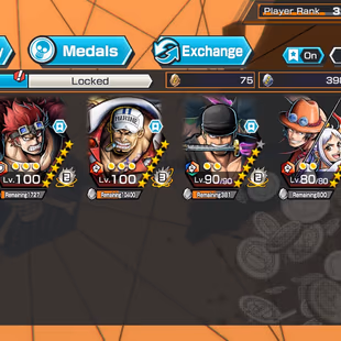 IOS-Android-3 Ex(Akainu Boot 4-Zoro-Yamato Ace)-Good Medal-SP 157%-Good BF(Kid oni-Sanji-Sentomaru-Zoro)-HP718 - Image 1