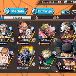 BR211-3 Ex Meta(Yamato Ace Max+White Beard Max+Zoro)+Sup 144%+Good Medal+Rayleigh Max+D.Grap+Sanji+Young Ray+Donflamingo - Image 1