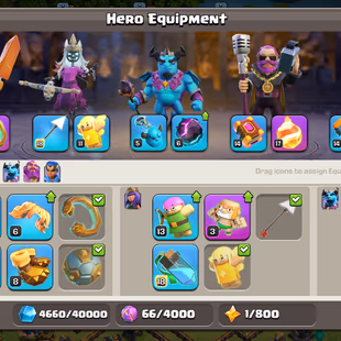 !!RAREST-TH14 FULL MAX!! X MAX-[15-25]!! SB-21!SnB-21!FB-17!EB-17!! HERO-80-80-60-55-30!! WAR ARENA! 1300-MEDALS! 208-XP - Image 6