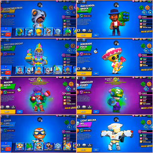🔥SUPER-PREMIUM🔥104 TOP SKINS | 43400 TROPHY | 54 BRAWLERS MAX (11 HYPER) | STAR SHELLY x ROYAL AGENT COLT | CHECK POST - Image 8