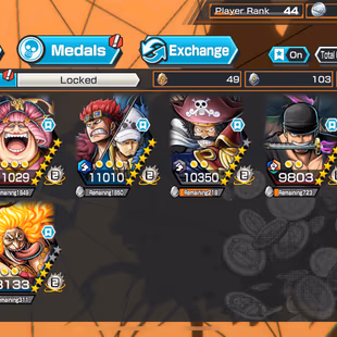 Hyber Boost 30-8 Ex(Luffy Gear 5-Zoro-Kid Law-Roger V2-Kaido V3-Big Mom-Luffy)-Support 157%-Medal Good-Good BFs-KC09 - Image 1