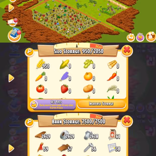 90 level | Barn Storage 7500 | Silo Storage 2000 | 8M Coin | 600 Gems | Android & Ios - Image 1