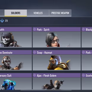 💎 LEVEL 359 💎 LEGENDARY 5 [] EPIC GUN 277 [] GUN COLLECTION 722 [] EPIC SOLDIERS 137 [] VEHICLES 157 - Image 5