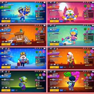 120378 TROPHIES 8 PRESTIGE 50K WINS 361XP 61 HYPERCHARGED ALL BRAWLERS MAX STAR SHELLY LION DANCE BROCK ROYAL AGENT COLT - Image 6