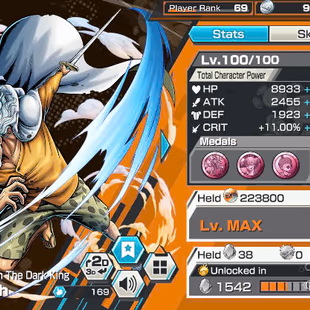 KC20-Hyber 47-6 Ex Max 11k(Shanks V2 Boost 3-51:52+Yamato Ace+Roger V1+Shanks Red+Oden)-SUP 161%-Many BF Max-Medal Good - Image 7