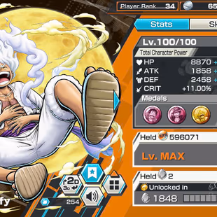 All Meta-5 Ex(Yamato Ace-Gear 5-Kid Law-Zoro-Shanks Blue)-Jabra-Rayleigh V3-229 Fragment-Support 141%-Good Medal-BR125 - Image 8