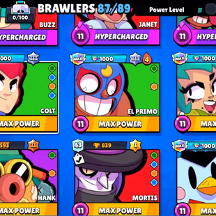 THE LEGENDARY CHALLENGER COLT | [OP] | 58K+ TROPHIES | 87/89 BRAWLERS | 20+ MAXED | PRESTIGE TROPHY | 200+ PREMIUM SKINS - Image 4