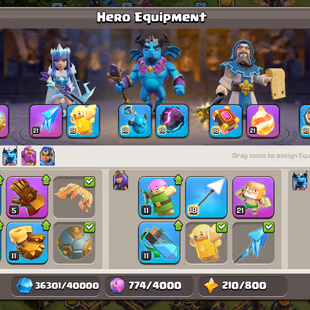 || MAX TH-14 || HEROES 80-80-55-30 | EPIC SB-FA-AF-FB MAX | 640 CWL MADELS | 900 WARSTARS | BH-9 - Image 7