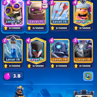 GEMS 3175 [] MAX 79 [] ARENA 24 [] 6 ELITES [] 7 EVO [] 13500 TROPHIES [] XP56 [] KT15 [] 6 SKINS [] 89 EMOTES [] INSTAN - Image 5