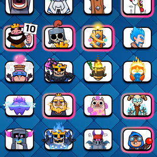 Lvl-62 | 85-Card-14 Lvl | 24-Card-15 Lvl | 13-Evo | [69-Emote] | 15000 Trophy | Name Chang yes - Image 4