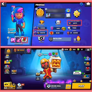 120378 TROPHIES 8 PRESTIGE 50K WINS 361XP 61 HYPERCHARGED ALL BRAWLERS MAX STAR SHELLY LION DANCE BROCK ROYAL AGENT COLT - Image 1