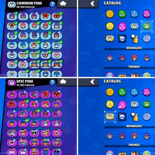 31K Trophies LVL81 | 74-99 Brawlers | 19 Max Brawlers - 6 Hypercharged | 116 Skins | 244 Pins | 162 Icons | 99 Sprays - Image 7