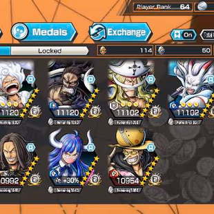 Hyber Boost 54-6 Ex(Luffy Nika-Shank V3-Kaido V2-White Beard-Yamato V2-AceYamato)-Good BF-SP 162-Good Medal-K05 - Image 1