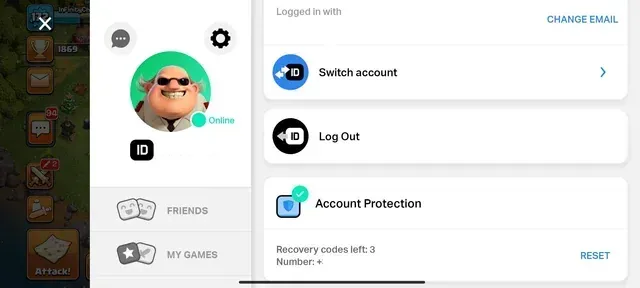 Supercell - Enable Account Protection