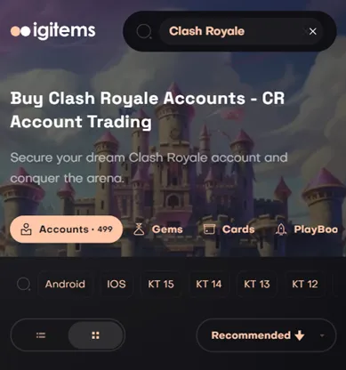 Clash Royale Accounts | igitems