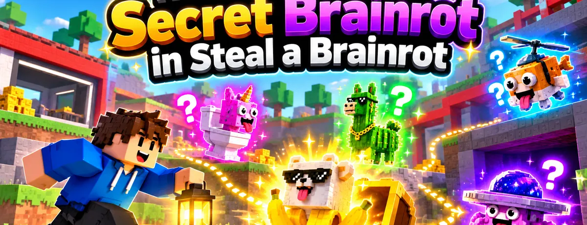كيف تحصل على كل Secret Brainrot في Steal a Brainrot