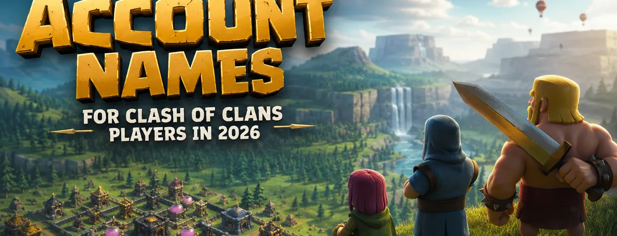 Meilleurs noms pour Clash of Clans 2026 : Idées de noms CoC stylés