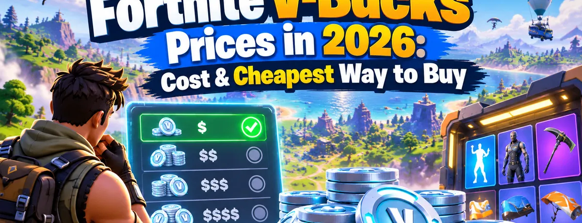 Fortnite V-Bucks Preise 2026: Kosten & Günstigste Kaufwege