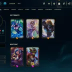 [ME] | Level 565 | Bronze III (P) |  296 Skins |  33684 BE |  9 RP |  Honor Level 3 |  Full Champ