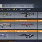 MYTHIC COLLECTION 642 GUN | 117 SOLDIERS | 171 VEHICLES [] 2 PRESTIGE WEAPON
