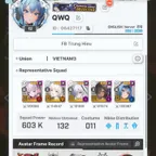 SEA - 603k Squad power  - Lv 452 - 132 Char & 11 Skin ( Heros NEW ) -  SPECIAL ARENA - Lv Heros 331 - 117M Credit 