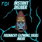 [ PC ] Fasnacht Glowing Skull Mask (instant delivery)