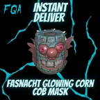 [ PS4'PS5 ] Fasnacht Glowing Corn Cob Mask (instant delivery)