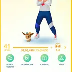 19 SHINY LEGENDARY || LEVEL 41 [] LEGENDARY 87 [] SHINY 124 [] POKEMON 540 [] 13 COSTUME [] 76 PERFECT