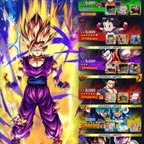 [DB029][Ios+Android] 4ULTRA : UL Gohan(Youth) Super Saiyan 2 Full Star(14 Star) + 25 LF : New LF Ultimate Gohan 3 Star