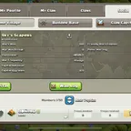 LEVEL 12 [] CLAN NAME: SKY SCRAPERS [] CAPITAL HALL: 3 [] WAR WON: 180 [] CWL: GOLD 3