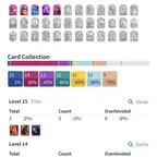  🔥ROYAL GHOST GEM🔥 44 PREMAX CARDS [] ARENA 24 [] 3 ELITES [] 5 EVO [] 9731 TROPHIES [] XP55 [] KT15 [] 8617 GEMS