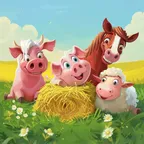 Farm Level 202 | Barn 5.8K | Silo 4.7K | Beautiful Farm | All Land | Town Animals | Instant Delivery