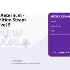 New World Aeternum - Standard Edition Steam Account, Level 5