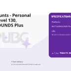 PUBG Accounts - Personal Account, Level 130, BATTLEGROUNDS Plus