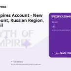 Myth of Empires Account - New Steam Account, Russian Region, Native Email