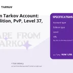 Escape from Tarkov Account: Unheard Edition, PvP, Level 37, BEAR