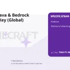 Minecraft Java & Bedrock Edition PC Key (Global)