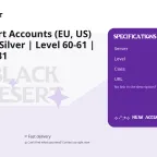 Accounts with 100-380b of silver are available. For more information, see the description END